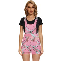 Aesthetic Cute Kawaii Watermelon Short Overalls by Perong