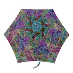 Abstract Candies Mini Folding Umbrellas by kaleidomarblingart