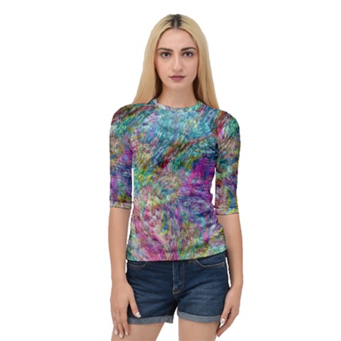 Abstract Candies Quarter Sleeve Raglan T-shirt by kaleidomarblingart