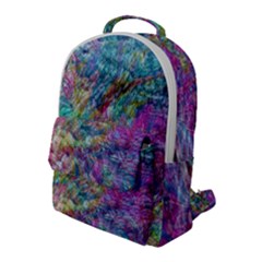 Abstract Candies Flap Pocket Backpack (large) by kaleidomarblingart