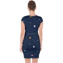 Space Nasa Galaxy Capsleeve Drawstring Dress  View2