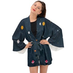 Space Nasa Galaxy Long Sleeve Kimono