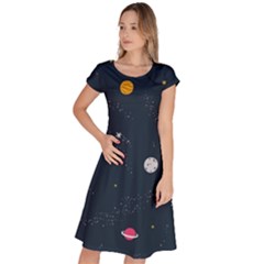 Space Nasa Galaxy Classic Short Sleeve Dress by Perong