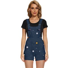 Space Nasa Galaxy Short Overalls by Perong