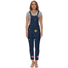 Space Nasa Galaxy Women s Pinafore Overalls Jumpsuit by Perong