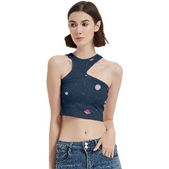 Space Nasa Galaxy Cut Out Top by Perong