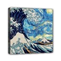 The Great Wave Of Kanagawa Painting Mini Canvas 6  x 6  (Stretched) View1