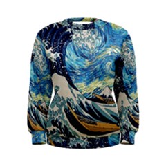 The Great Wave Of Kanagawa Painting Women s Sweatshirt