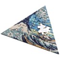 The Great Wave Of Kanagawa Painting Wooden Puzzle Triangle View2