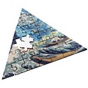 The Great Wave Of Kanagawa Painting Wooden Puzzle Triangle View3