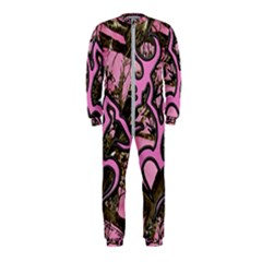 Pink Browning Deer Glitter Camo Onepiece Jumpsuit (kids)