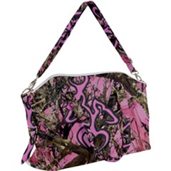 Pink Browning Deer Glitter Camo Canvas Crossbody Bag by Perong