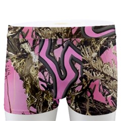 Pink Browning Deer Glitter Camo Men s Boxer Briefs by Perong