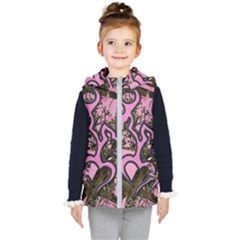 Pink Browning Deer Glitter Camo Kids  Hooded Puffer Vest