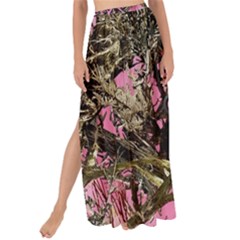 Pink Browning Deer Glitter Camo Maxi Chiffon Tie-up Sarong by Perong