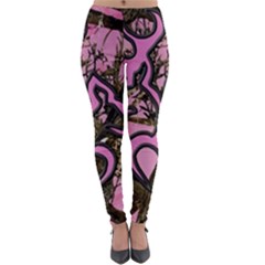 Pink Browning Deer Glitter Camo Lightweight Velour Leggings by Perong