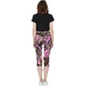 Pink Browning Deer Glitter Camo Inside Out Lightweight Velour Capri Leggings  View2