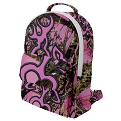 Pink Browning Deer Glitter Camo Flap Pocket Backpack (small) by Perong