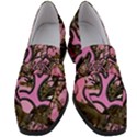 Pink Browning Deer Glitter Camo Women s Chunky Heel Loafers View1