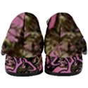 Pink Browning Deer Glitter Camo Women s Chunky Heel Loafers View4