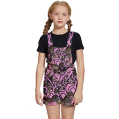 Pink Browning Deer Glitter Camo Kids  Short Overalls by Perong