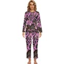 Pink Browning Deer Glitter Camo Womens  Long Sleeve Lightweight Pajamas Set View1