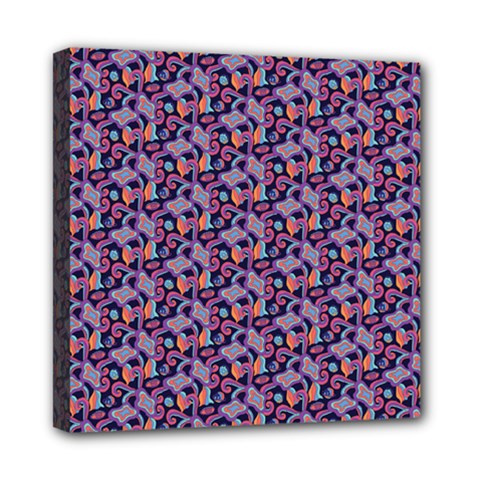 Trippy Cool Pattern Mini Canvas 8  X 8  (stretched) by designsbymallika