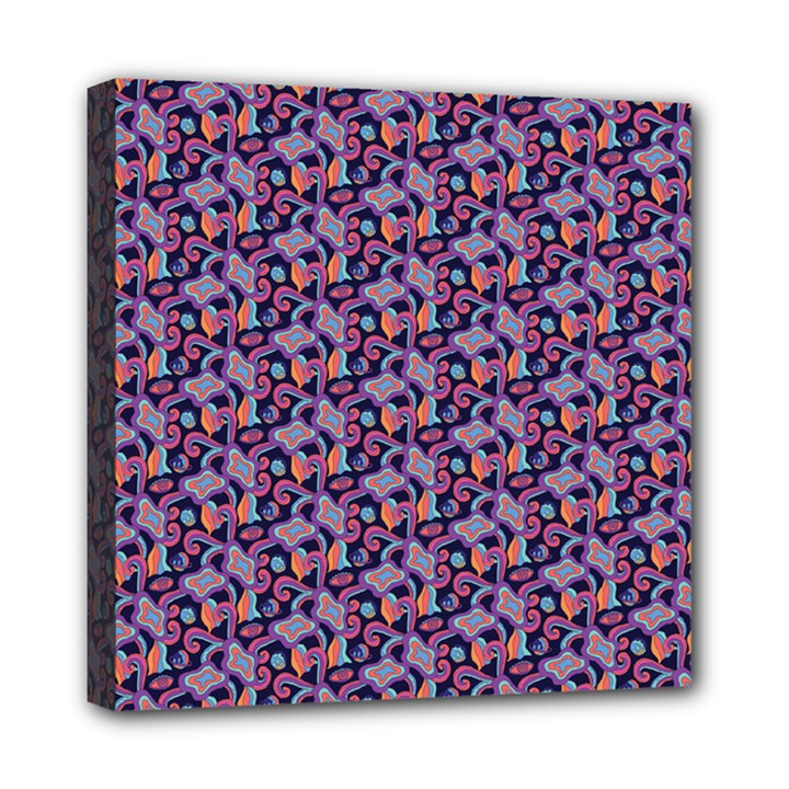 Trippy Cool Pattern Mini Canvas 8  x 8  (Stretched)