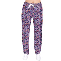 Trippy Cool Pattern Women Velvet Drawstring Pants