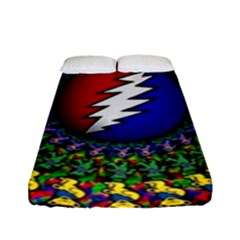 Grateful Dead Bear Pattern Fitted Sheet (full/ Double Size)