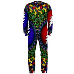 Grateful Dead Bear Pattern Onepiece Jumpsuit (men)