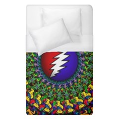 Grateful Dead Bear Pattern Duvet Cover (single Size) by Maspions