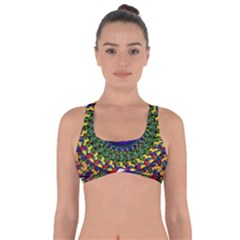 Grateful Dead Bear Pattern Got No Strings Sports Bra by Maspions