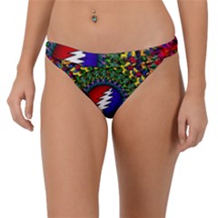 Grateful Dead Bear Pattern Band Bikini Bottoms