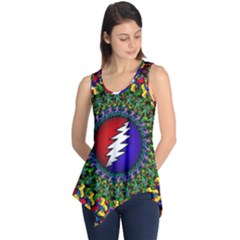 Grateful Dead Bear Pattern Sleeveless Tunic