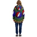 Grateful Dead Bear Pattern Kids  Hooded Longline Puffer Jacket View4