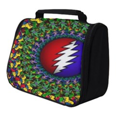 Grateful Dead Bear Pattern Full Print Travel Pouch (small)