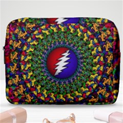 Grateful Dead Bear Pattern Make Up Pouch (large) by Maspions