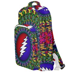 Grateful Dead Bear Pattern Double Compartment Backpack