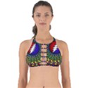 Grateful Dead Bear Pattern Perfectly Cut Out Bikini Top View1