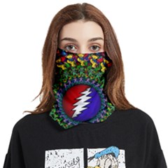 Grateful Dead Bear Pattern Face Covering Bandana (two Sides)