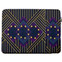 Line Square Pattern Violet Blue Yellow Design 17  Vertical Laptop Sleeve Case With Pocket View2