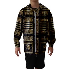 Detail Golden Gold Ornaments Kids  Hooded Windbreaker