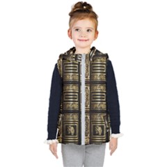 Detail Golden Gold Ornaments Kids  Hooded Puffer Vest