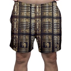 Detail Golden Gold Ornaments Men s Shorts by Ravend