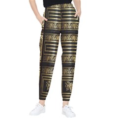 Detail Golden Gold Ornaments Women s Tapered Pants by Ravend