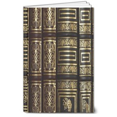 Detail Golden Gold Ornaments 8  X 10  Hardcover Notebook