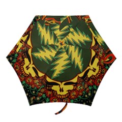 Grateful Dead Scarlet Fire Mini Folding Umbrellas by Perong