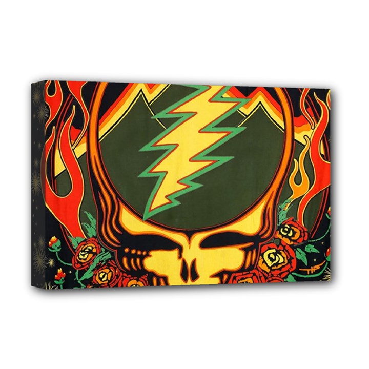 Grateful Dead Scarlet Fire Deluxe Canvas 18  x 12  (Stretched)