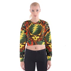 Grateful Dead Scarlet Fire Cropped Sweatshirt